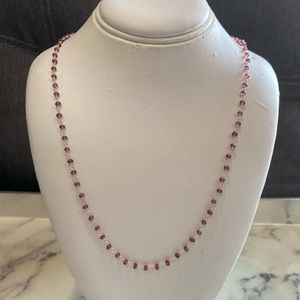 Wine Color Bead Necklace